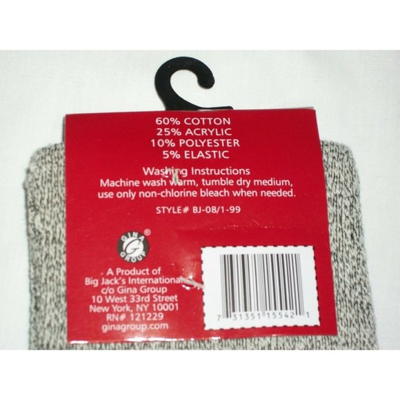 Big Jacks Thermal Boot Socks 10-13 Hiking Camping Hunting Outdoors Winter Snow - Picture 8 of 11